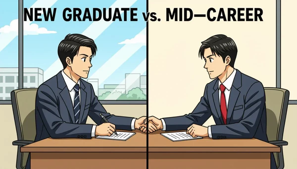 新卒採用と中途採用の違いを徹底比較